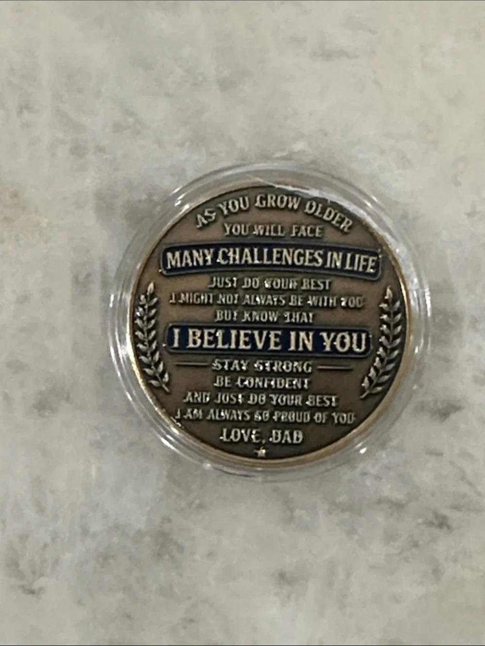 N/A round keepsake
